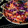 Beautiful on the inside: Watermelon radish and purple cabbage slaw