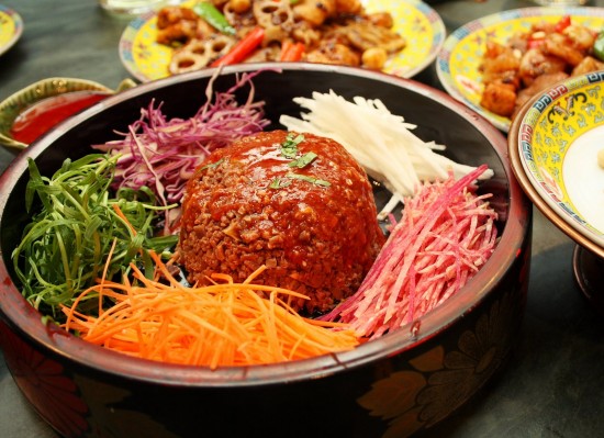 Mashed lamb at Najia Xiaoguan